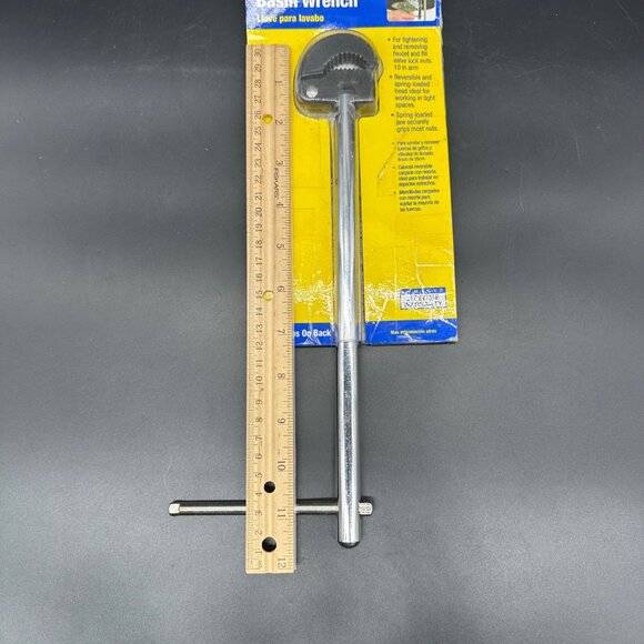 BrassCraft Basin Wrench T420 Long Arm Spring Loaded Jaw Tightening Faucet Nuts - Picture 8 of 8